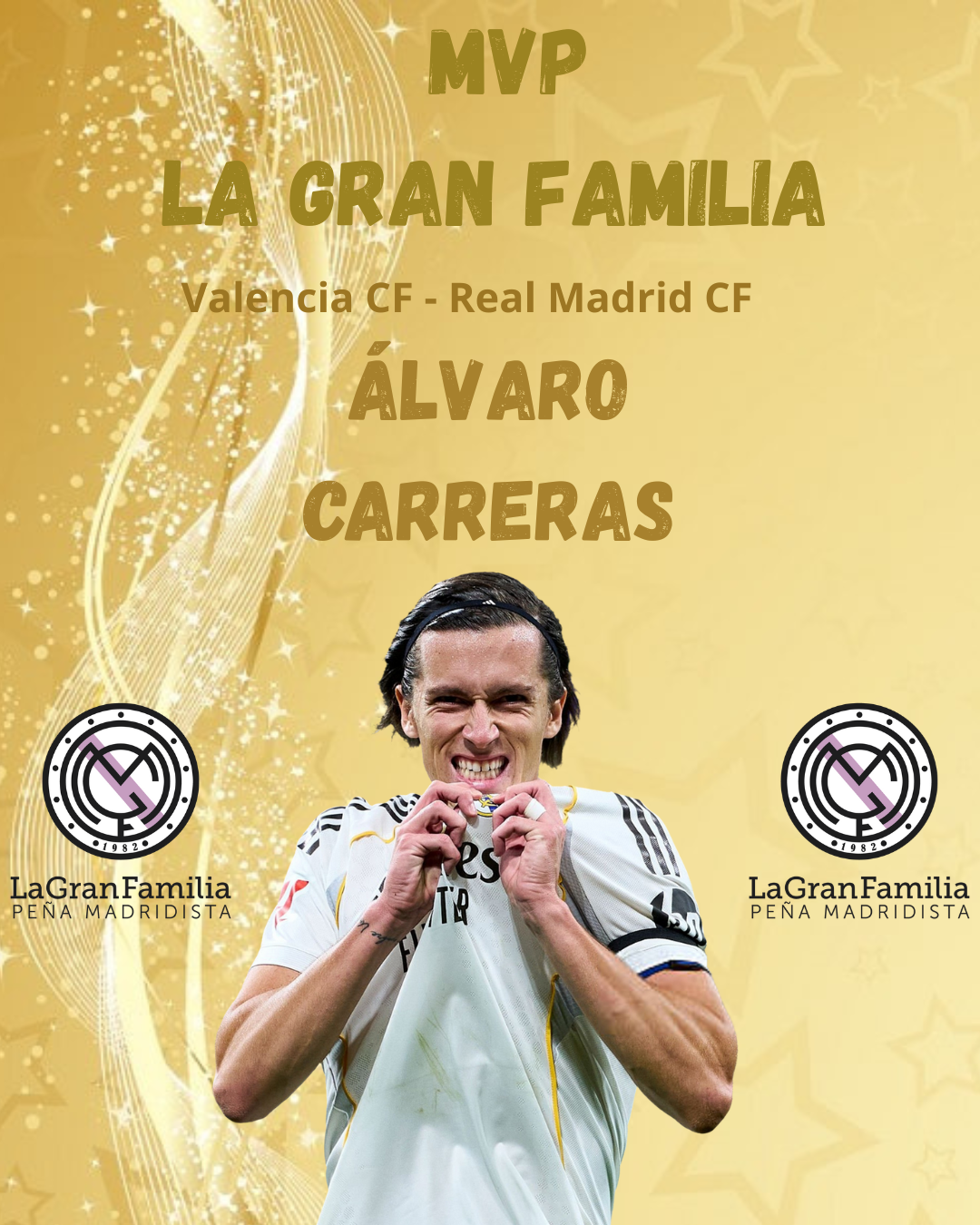 Trofeo La Gran Familia al Mejor Jugador 2025-2026 | MVP (Valencia CF –  Real Madrid CF «Liga»)