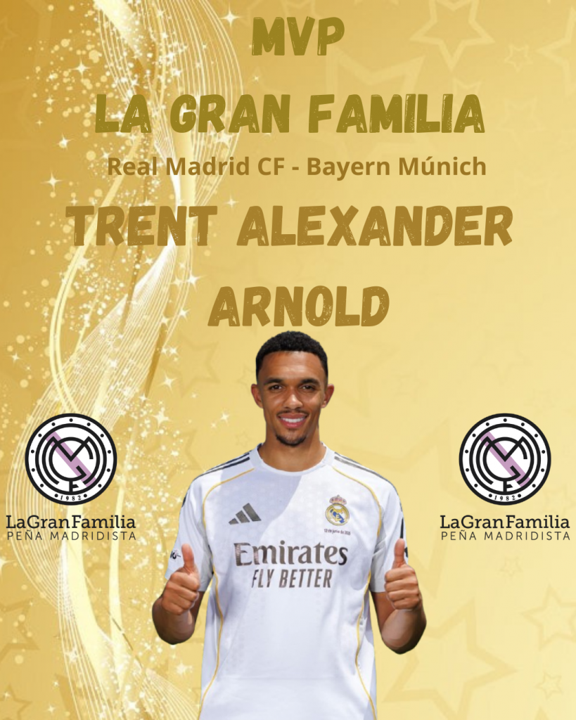 Trofeo La Gran Familia al Mejor Jugador 2025-2026 | MVP (Real Madrid CF - Bayern Múnich 