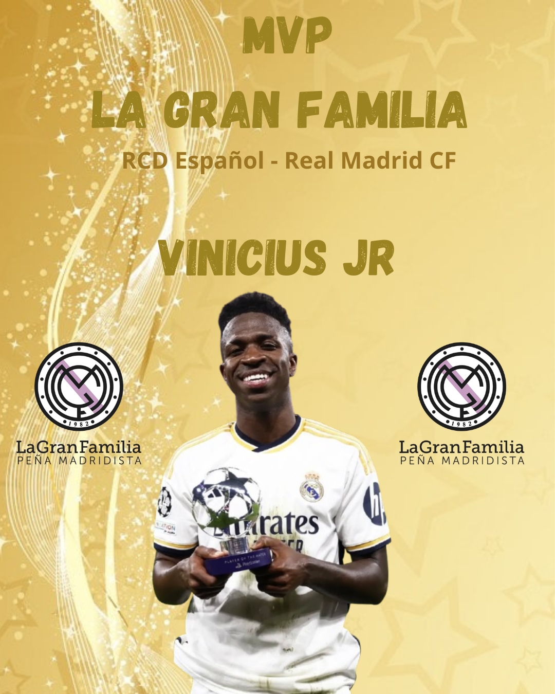 Trofeo La Gran Familia al Mejor Jugador 2025-2026 | MVP (RCD Español – Real Madrid CF «Liga»)